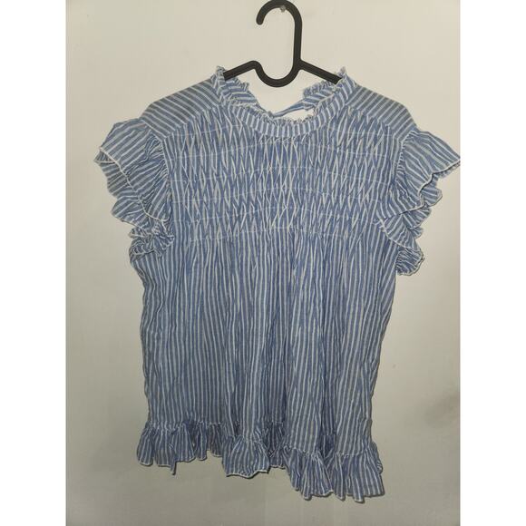 Anthropologie Uli ruffled blouse top L - Picture 2 of 3